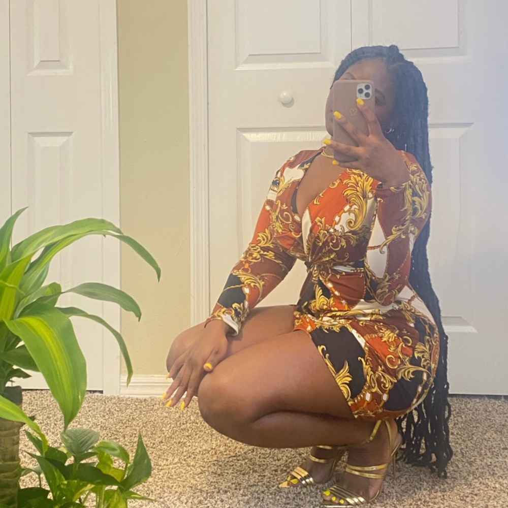 FASHION NOVA | Metal STRECH dress